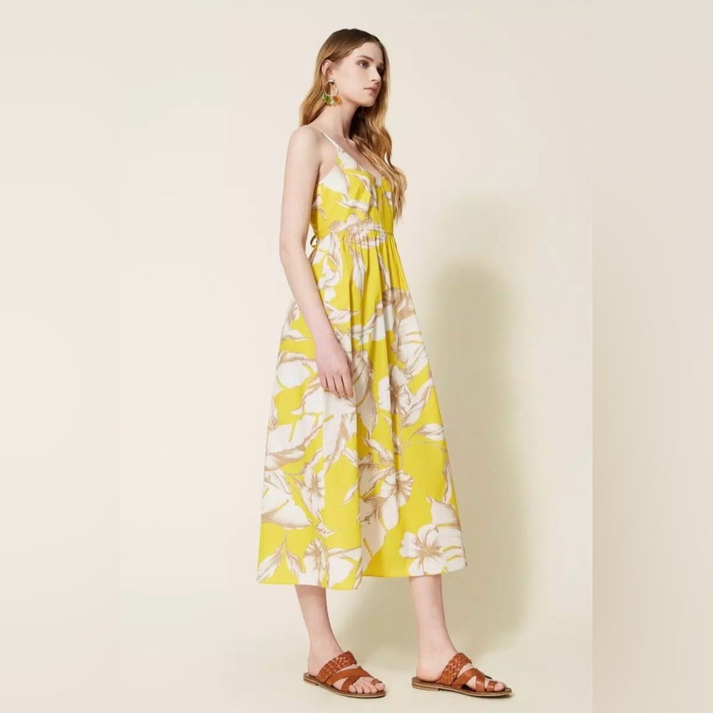 Twin-Set Yellow Floral Dress
